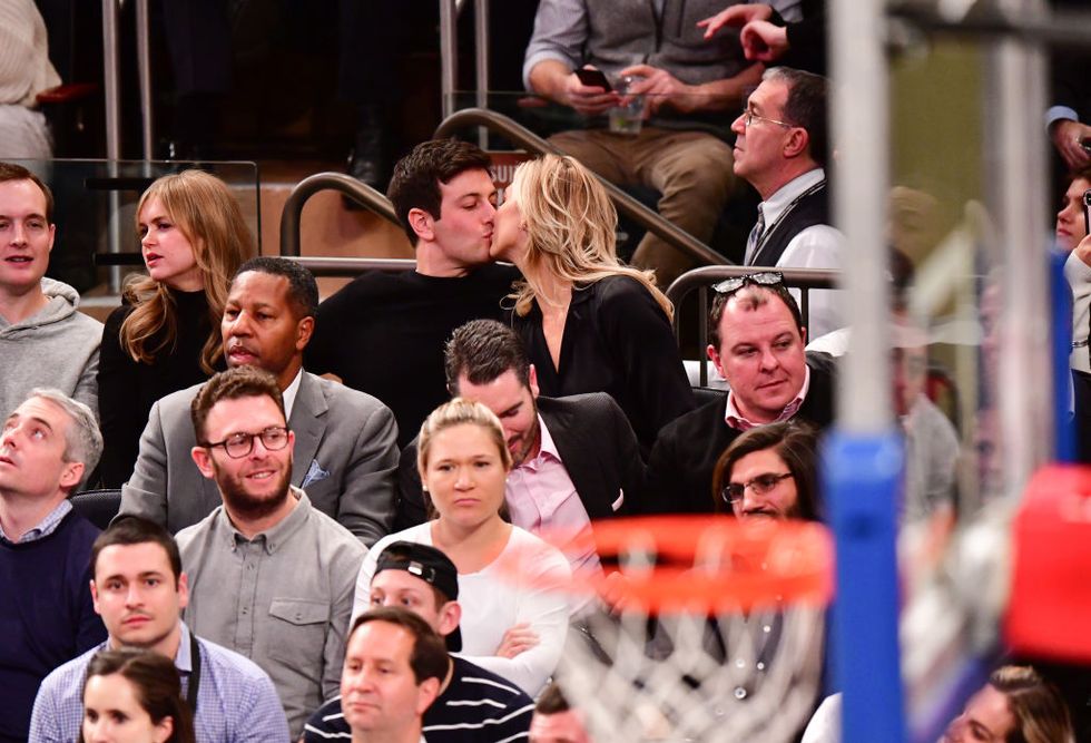 Celebrities Attend Houston Rockets v New York Knicks