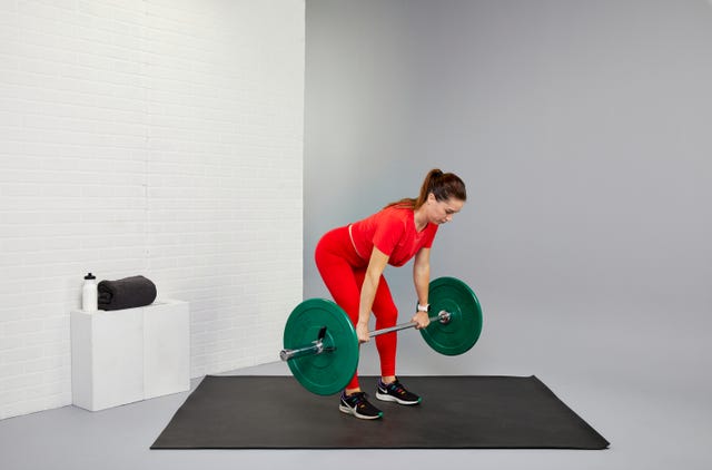 natalie niemczyk doing a barbell workout at the sheffield in october 2021