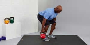 kelvin gary doing a kettlebell vs dumbbell workout for bicycling at the sheffield in october 2021