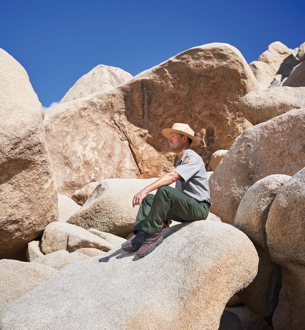 joshua tree national park, california, desert, david smith, hidden valley, alta journal, monzogranite boulder