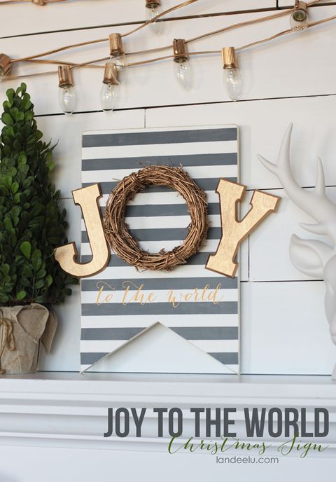 joy to the world sign christmas wood crafts