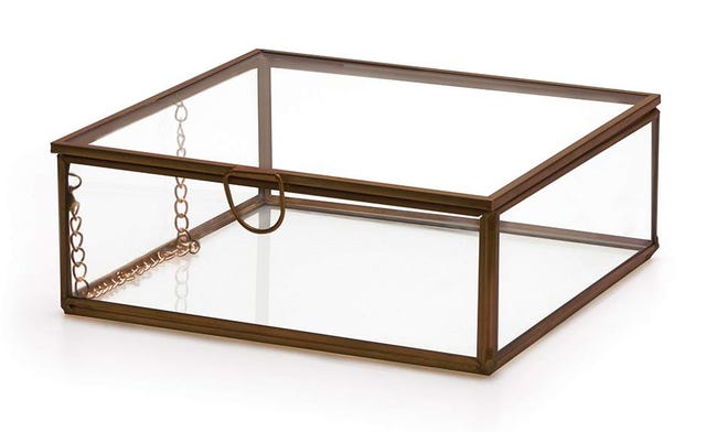 Caja retro de cristal