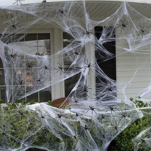 You Can Get 1,000 Square Feet of Fake Spiderwebs for $10 on Amazon