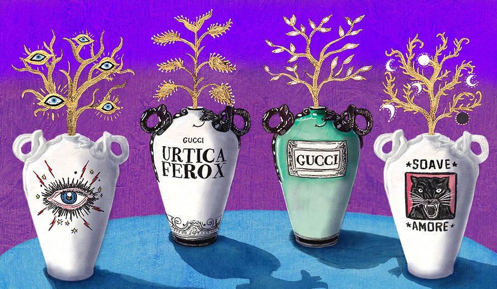 Flowerpot, Vase, Font, Ceramic, Plant, Flower, Illustration, 