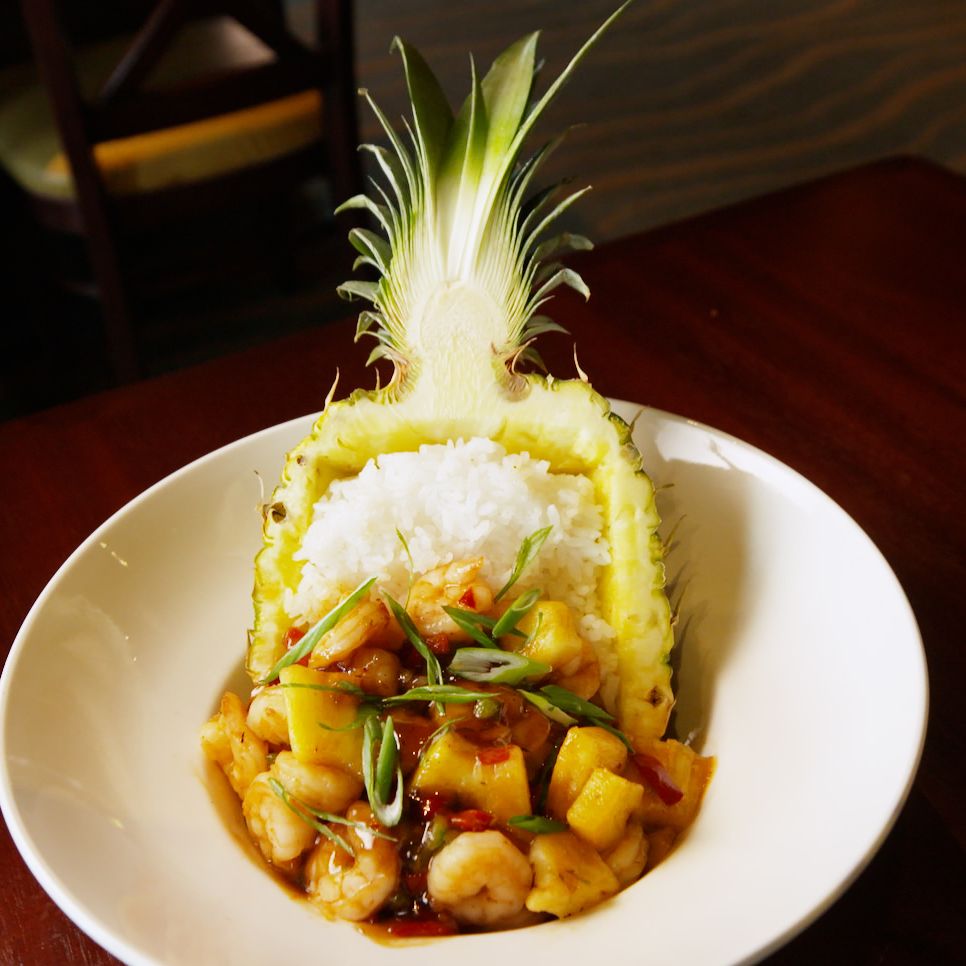 pineapple shrimp bowl