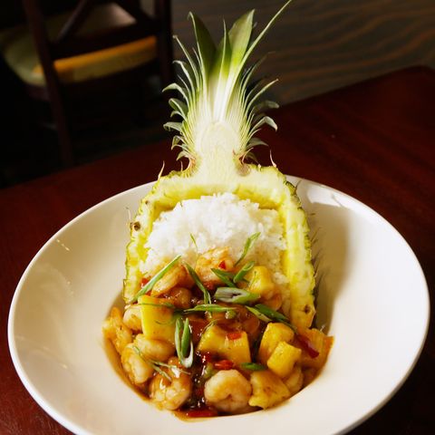 pineapple shrimp bowl