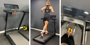 jtx slimline treadmill being tested by ecommerce editor ali ball