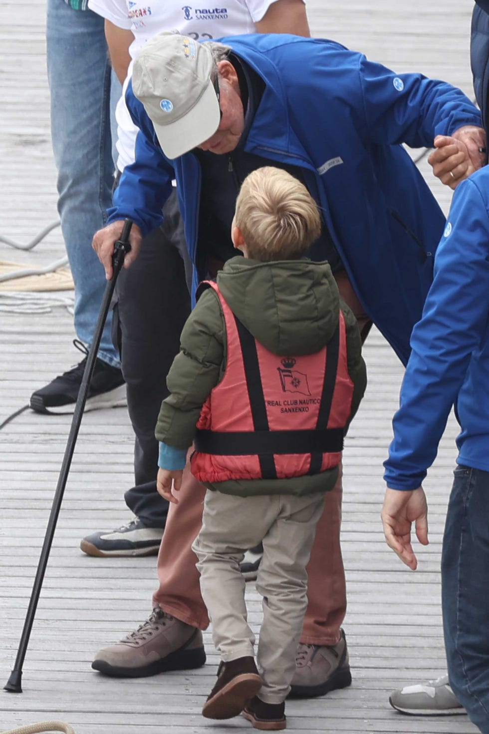 el rey don juan carlos con su familia en sanxenxo
