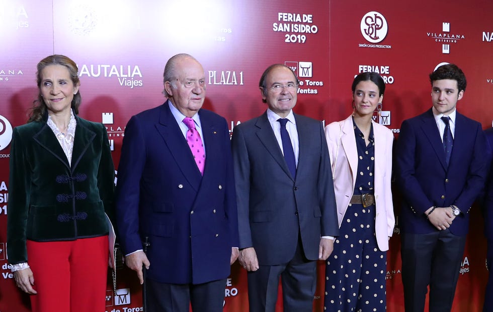 Rey Juan Carlos, la infanta Elena, Victoria Federica y Froilán