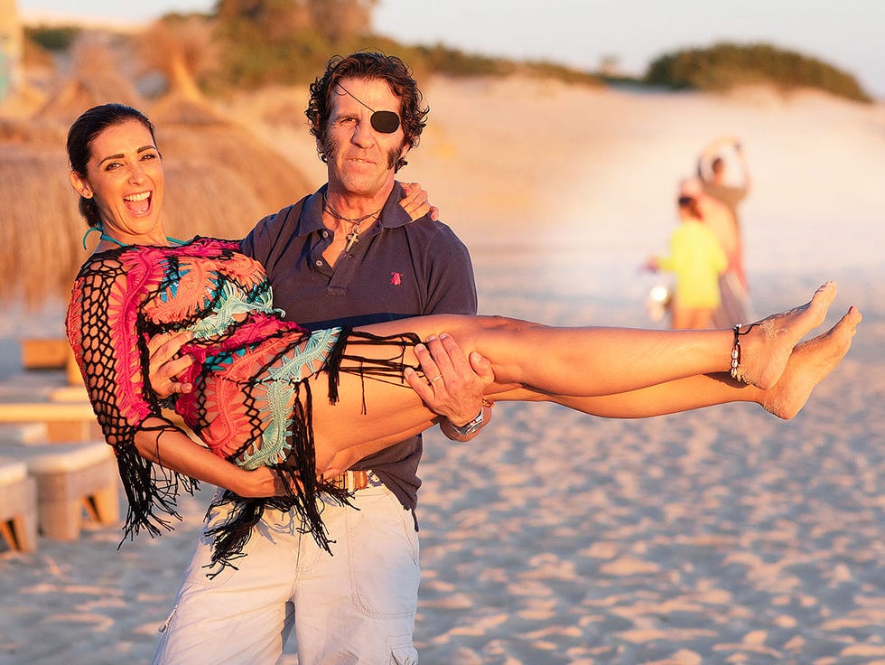 Juan José Padilla y su mujer, vacaciones en la playa