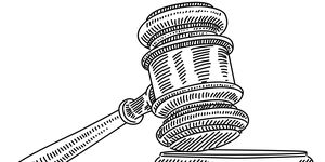 judge gavel drawing