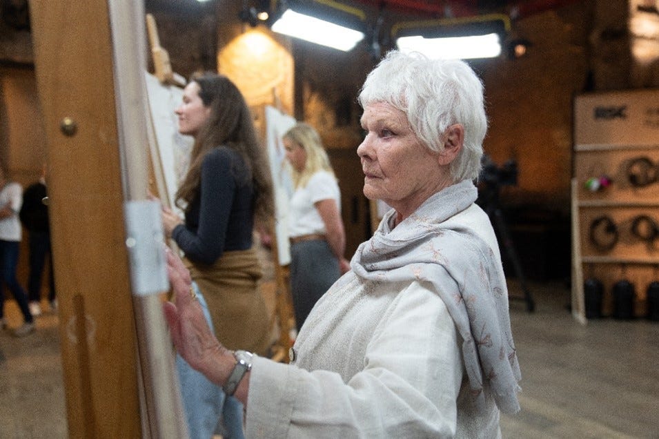 judi dench on tv series portrait artist of the year