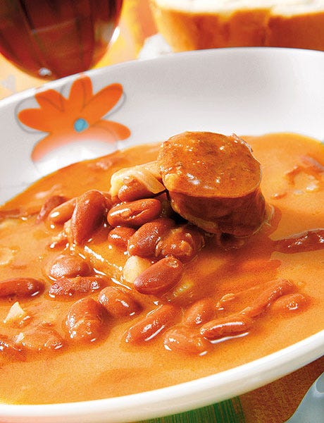 judías con chorizo