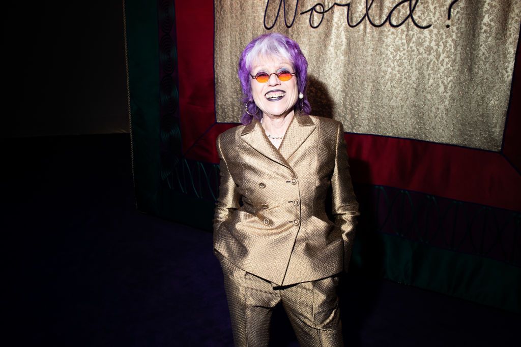 paris, france   january 20  judy chicago attends the dior haute couture springsummer 2020 show as part of paris fashion week on january 20, 2020 in paris, france photo by victor boykogetty images