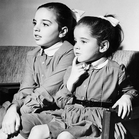Liza Minnelli and Lorna Luft Watching Wizard of Oz
