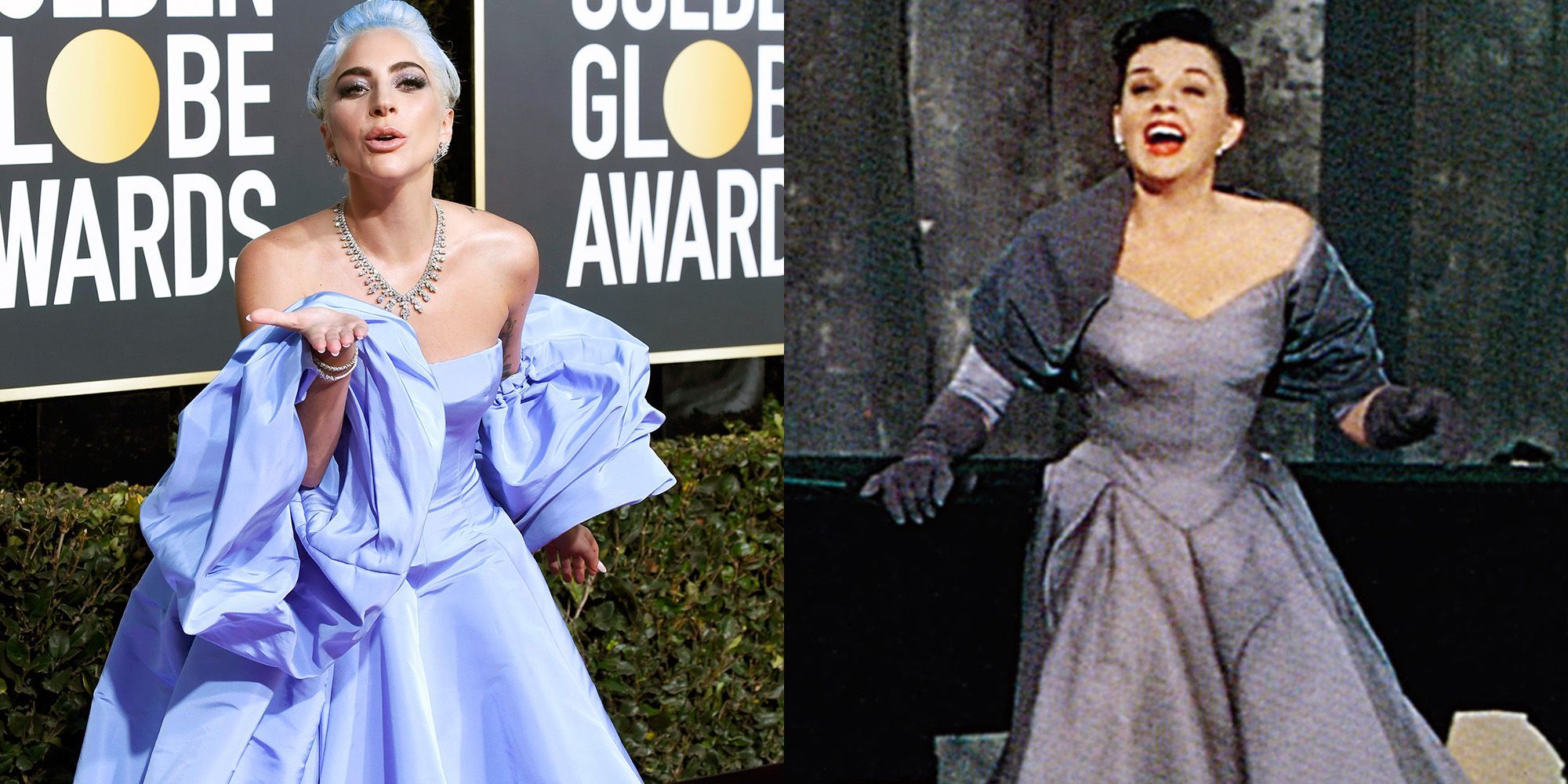 Lady Gaga's Golden Globe Blue Hair: A Tribute to Judy Garland - wide 7