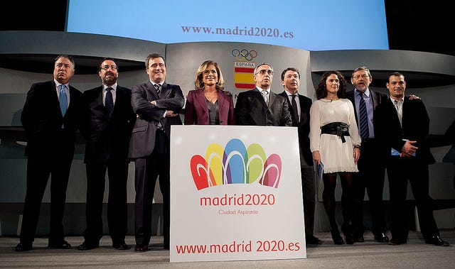 presentación de la candidatura olímpica madrid 2020