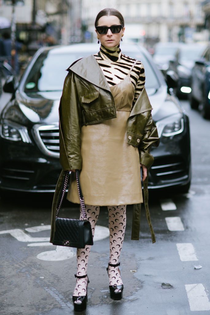 street style at paris fashion week  womenswear fall winter 20202021：day eight