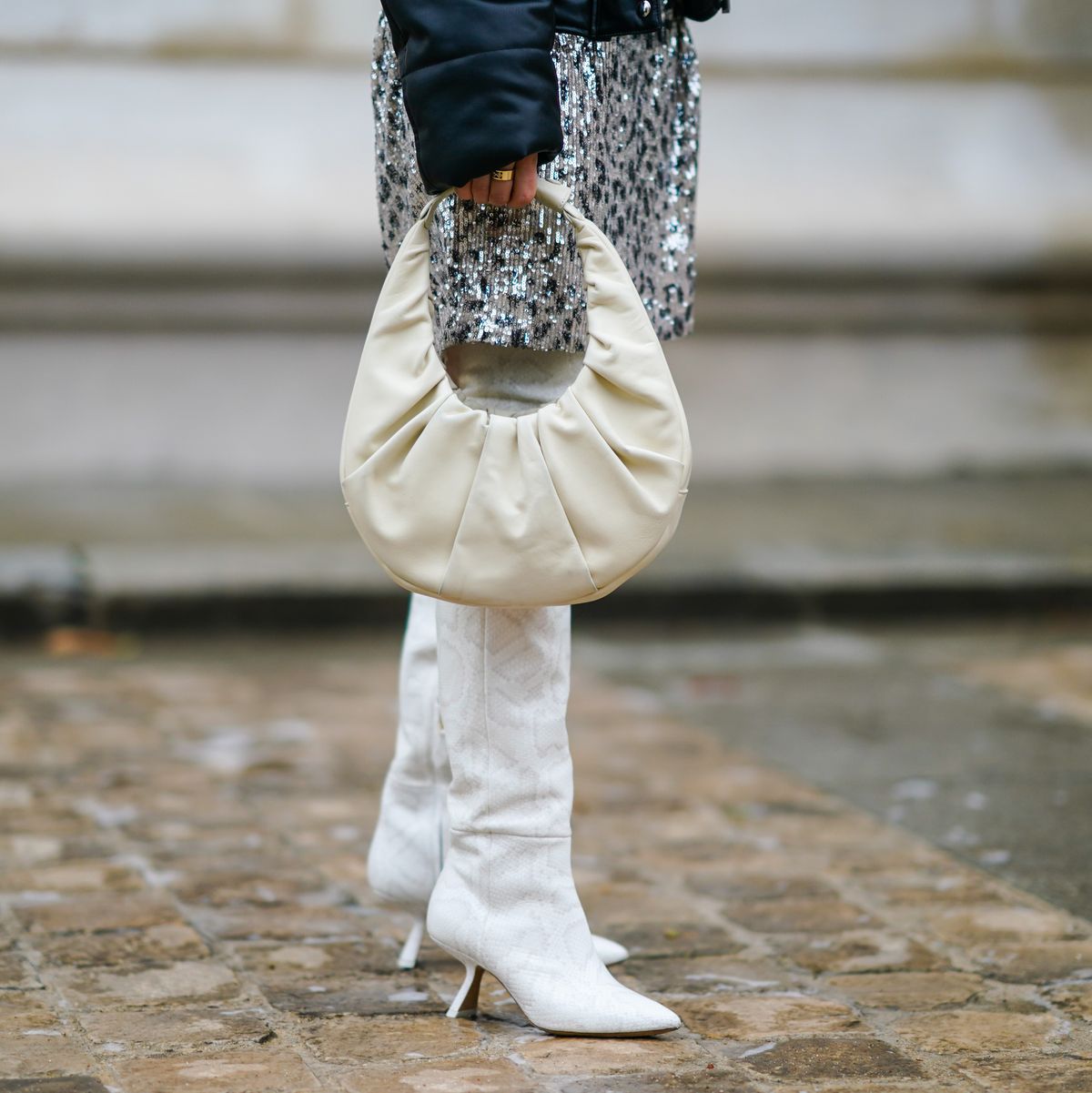 chanel black and white ankle boots