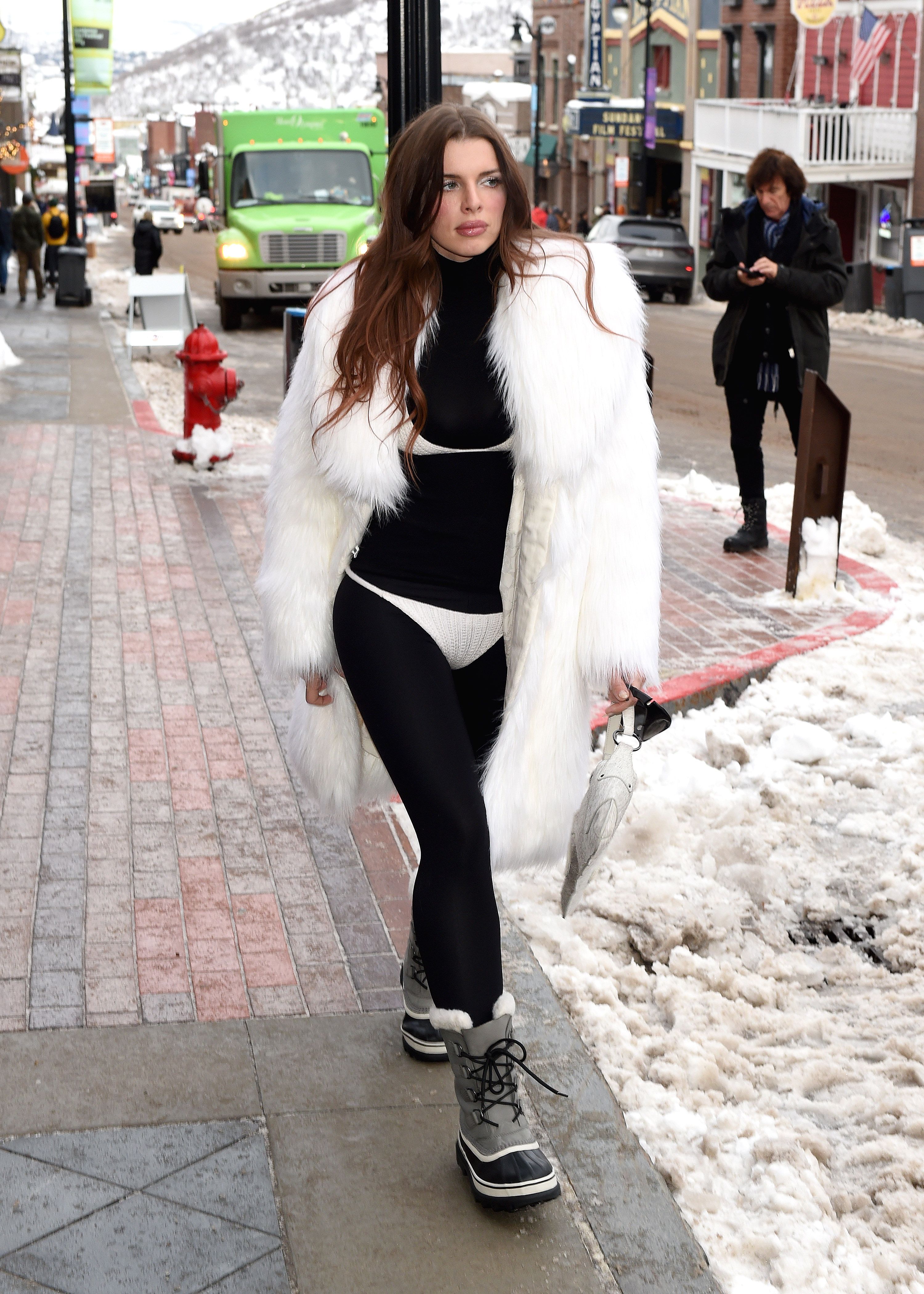 Julia Fox Wears a Bikini to the 2024 Sundance Film Festival