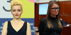 julia garner talks about meeting anna delvey in prison to prepare for playing her in netflix drama