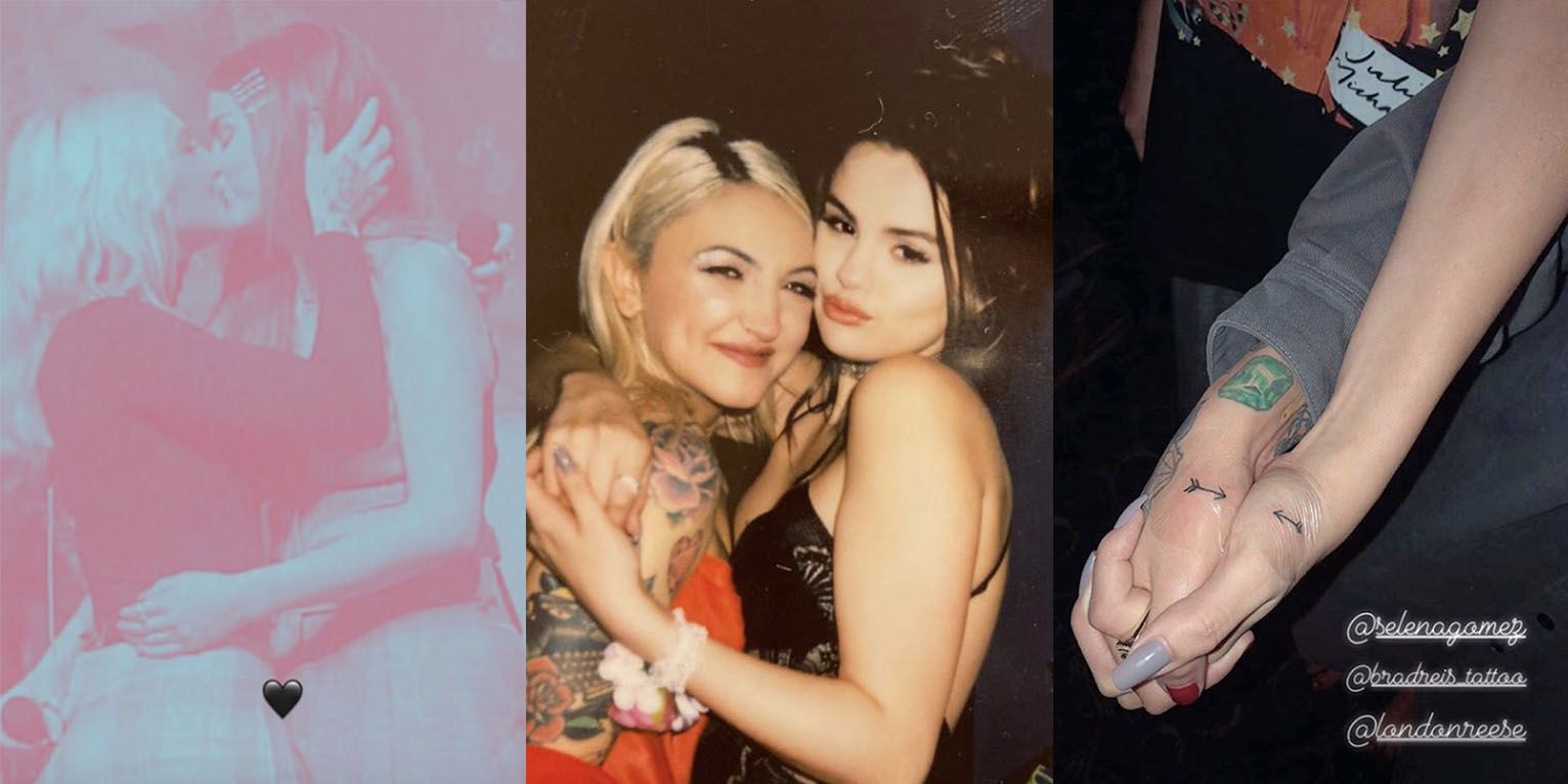 Selena Gomez and Julia Michaels get matching tattoos backstage | Daily Mail  Online