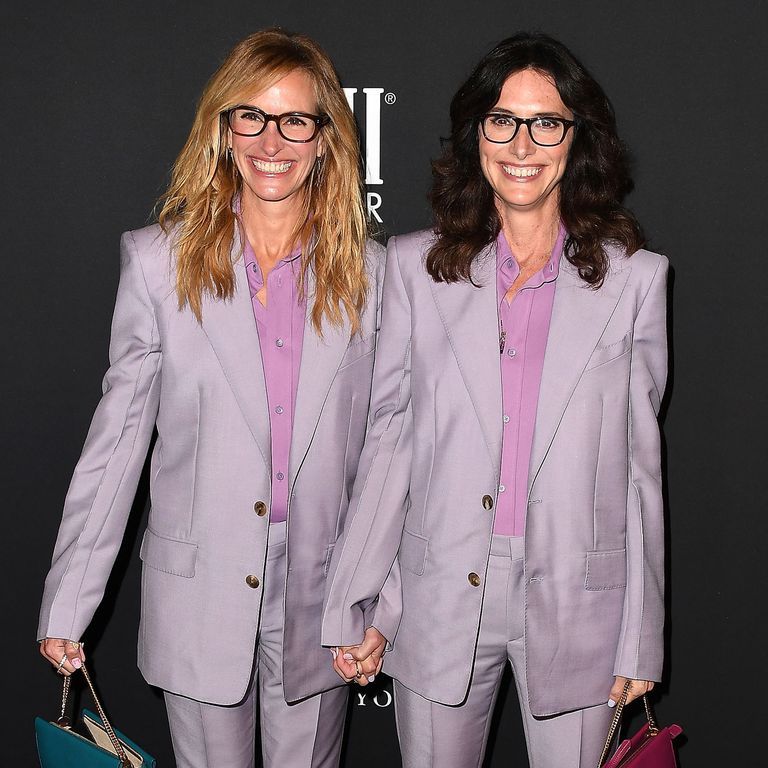 Julia Roberts and her stylist Elizabeth Stewart wore matching Givenchy  suits to a fashion party