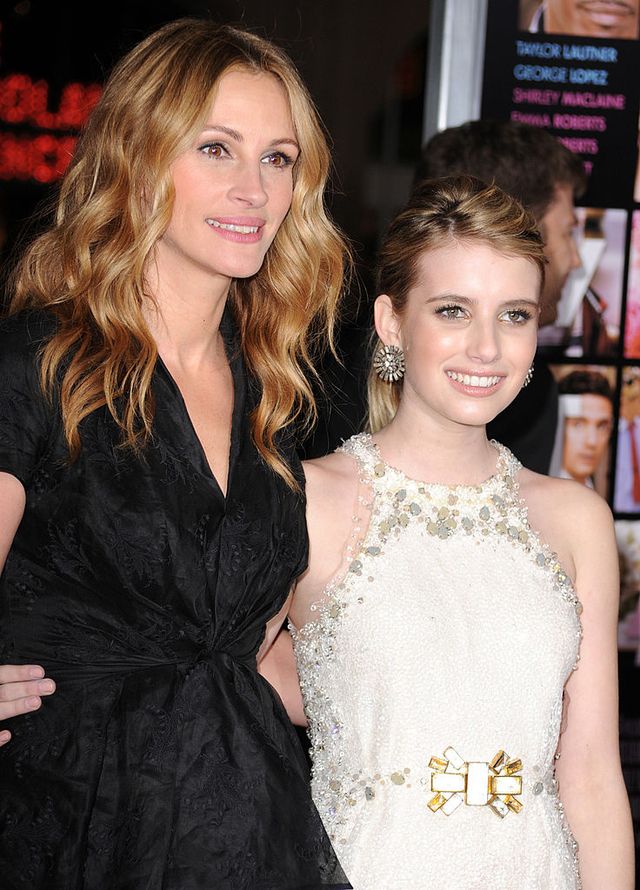 actress julia roberts and emma roberts attends the valentines day los angeles premiere at graumans chinese theatre on february 8, 2010 in hollywood, california photo by steve granitzwireimage