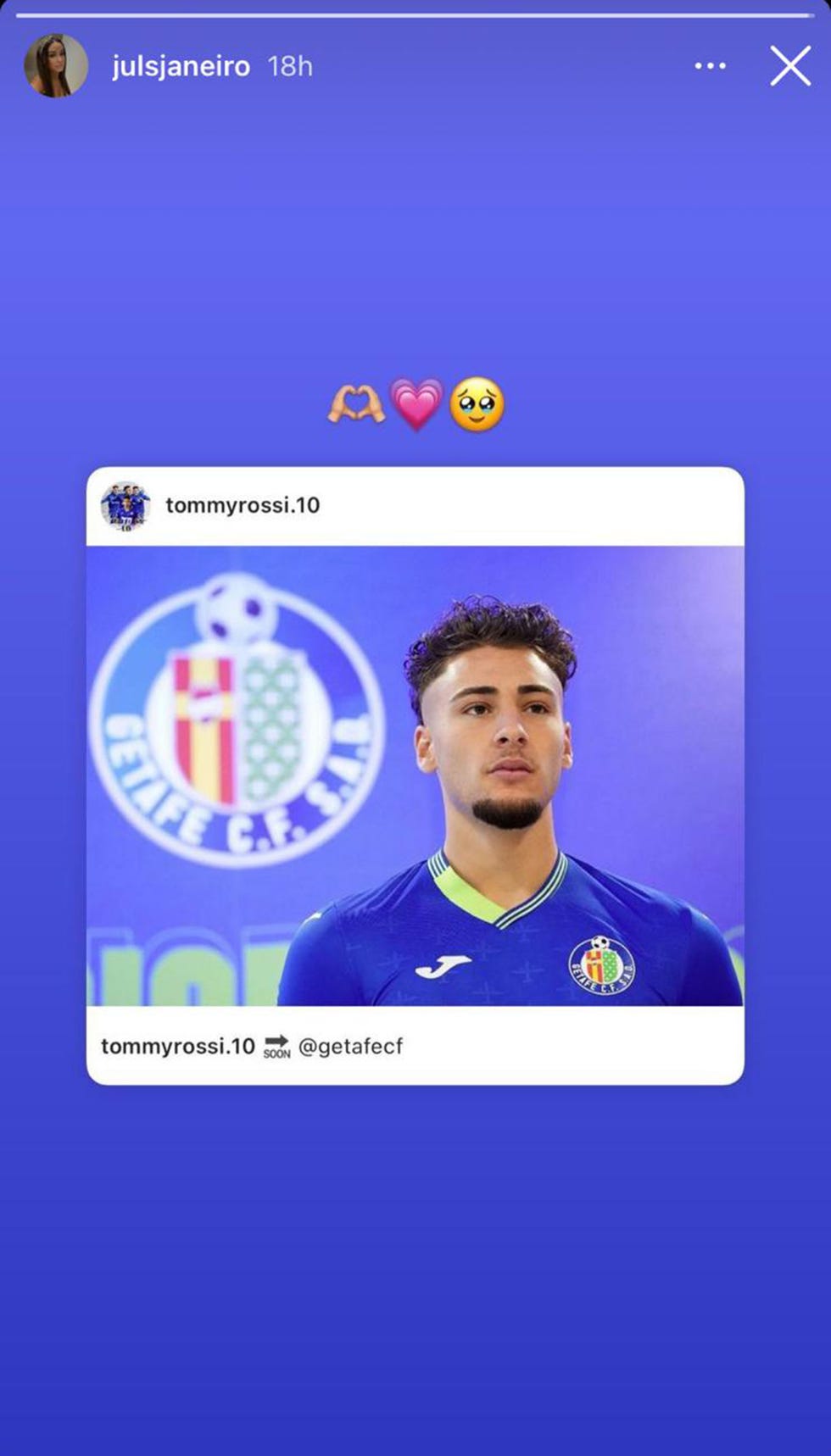 julia janeiro apoya a su novio, tommy rossi