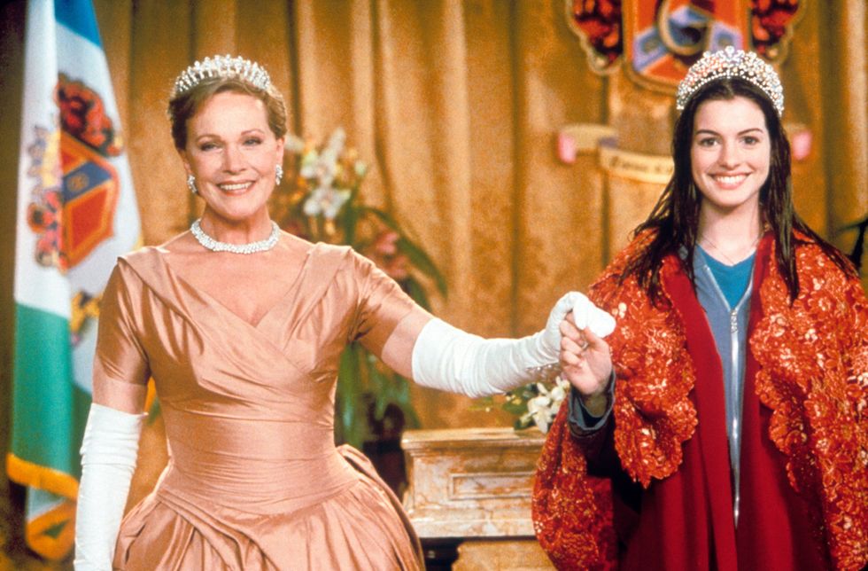 julie andrews and anne hathaway in the princess diaries