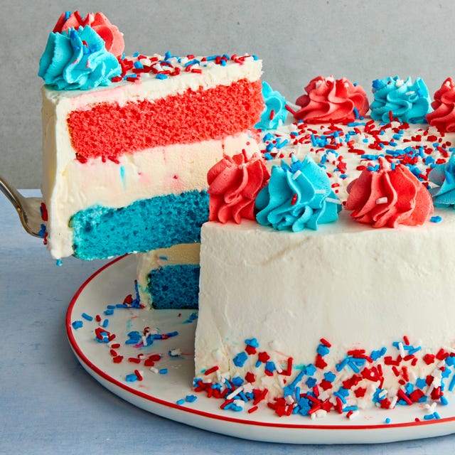 Best July 4th Ice Cream Cake Recipe - How to Make July 4th Ice Cream Cake