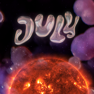 the word july over the planet mars