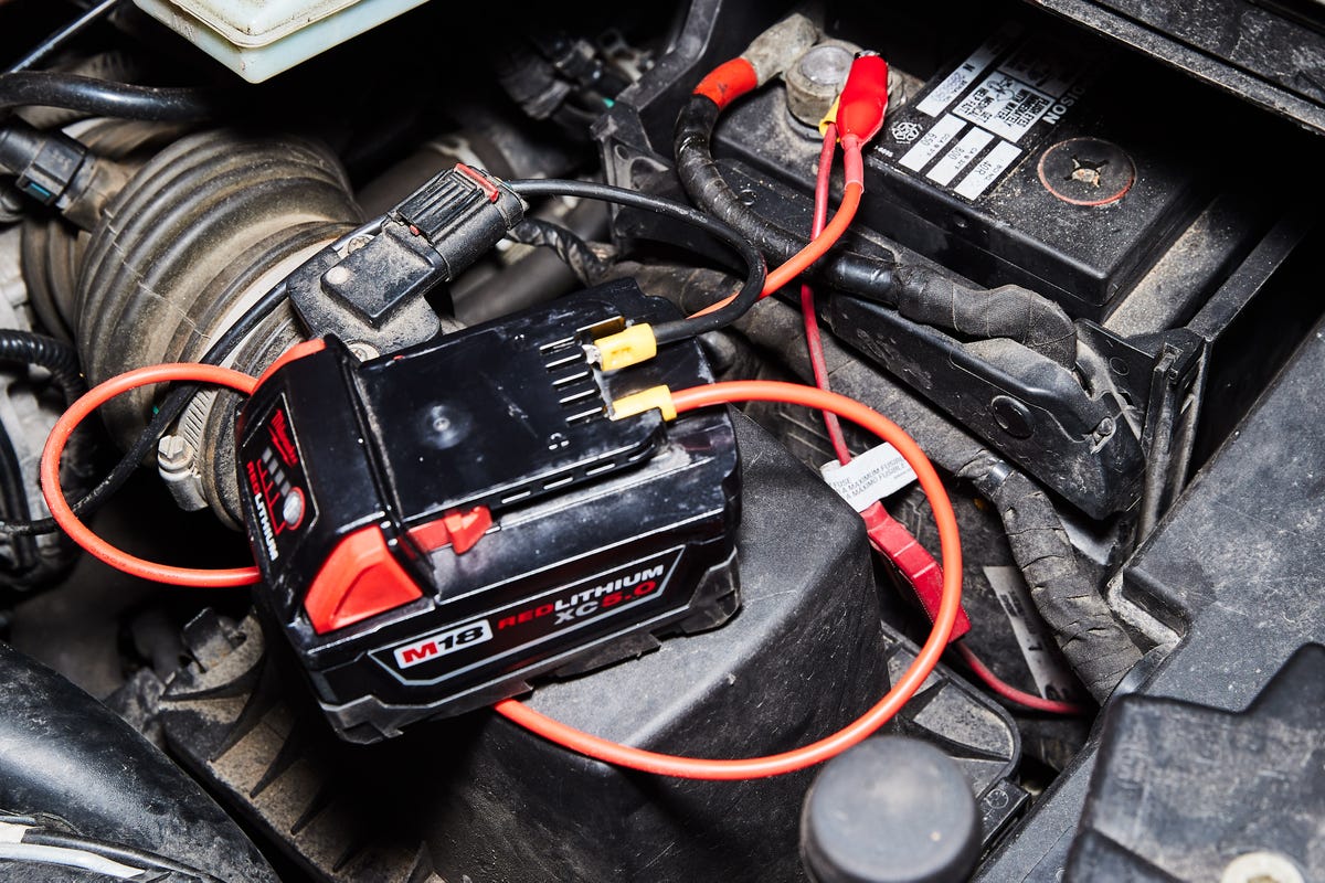 How to Jump Start Your Car With a Cordless Tool Battery