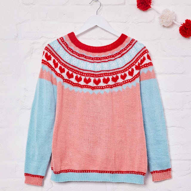 Knit a Fair Isle Christmas jumper with our free pattern