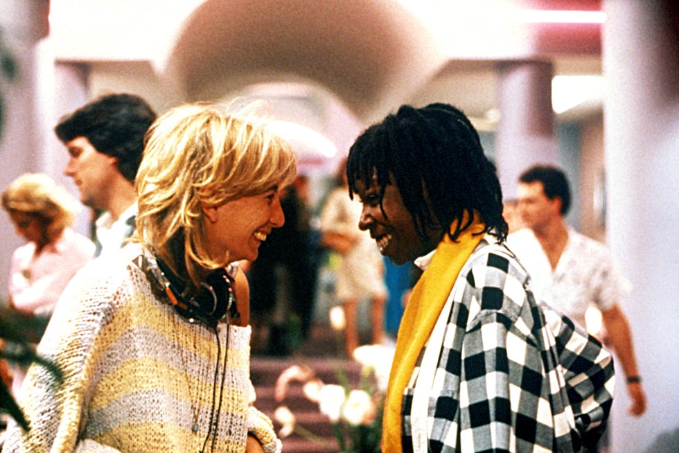 Penny Marshall directing Whoopi Goldberg in Jumpin' Jack Flash