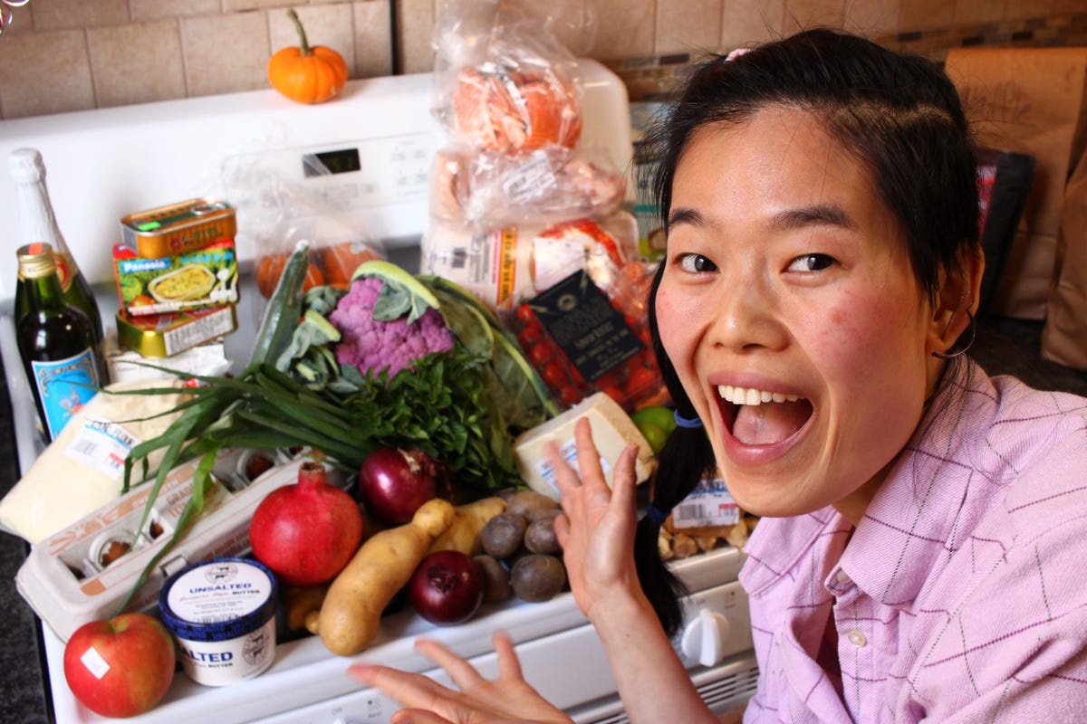 preview for I Made A 10-Course Christmas Feast For 4 People On A $100 Budget | Delish