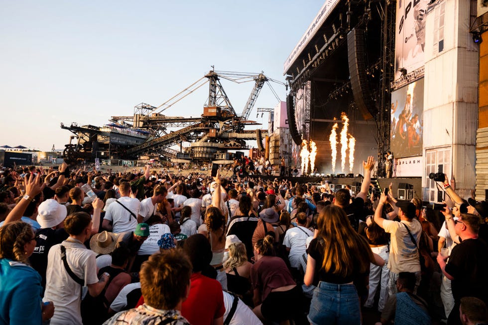 splash festival op het terrein van de ferropolis