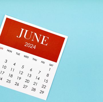 june 2024 calendar on blue background