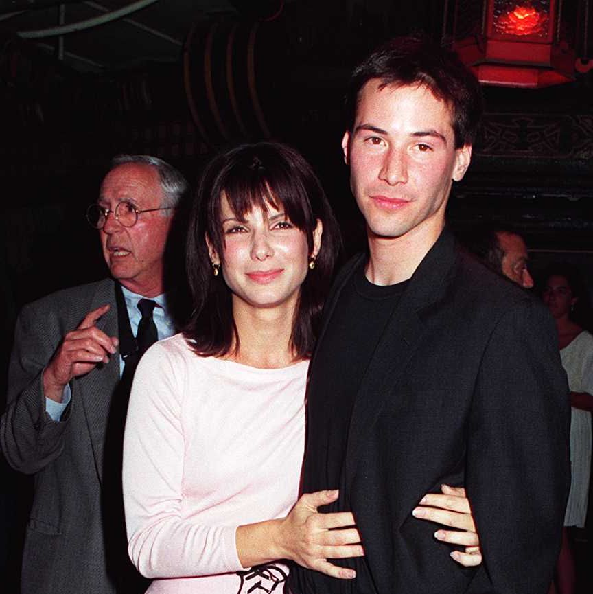 hollywood sandra bullock  keanu reeves at the premiere of speed at mann's chinese