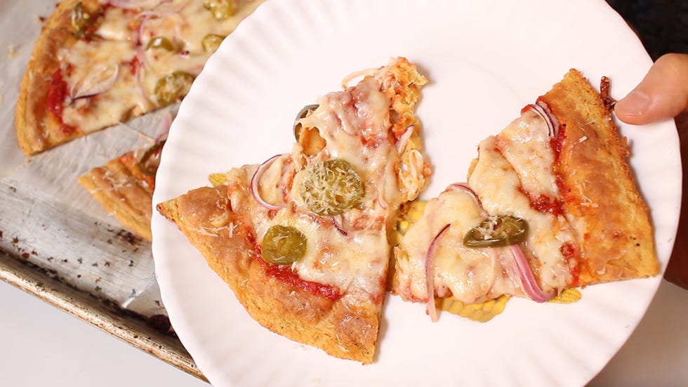 chickpea pizza   delishcom