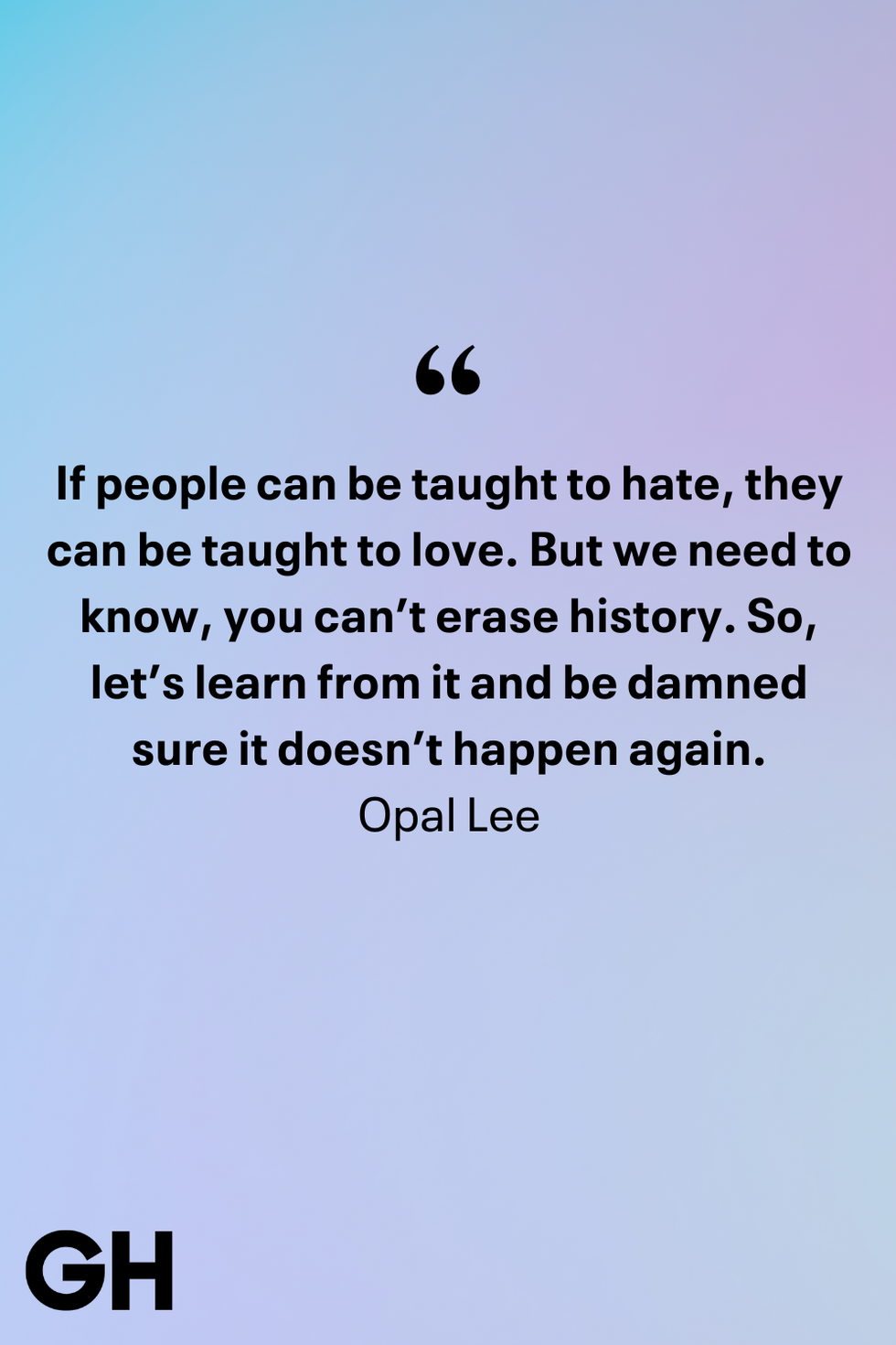 inspirational quote on blue background