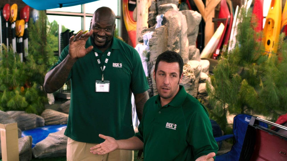 Juntos y revueltos (2014) Adam Sandler y Shaquille O'Neill