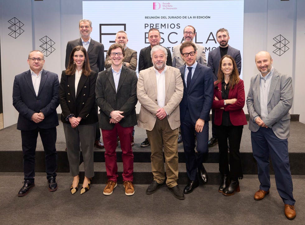 group of professionals gathered for an awards jury meeting