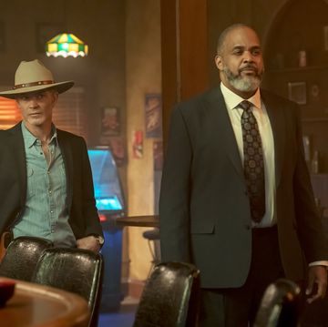 justified city primeval episode 2 airs july 18, timothy olyphant as raylan givens, victor williams as wendell robinson