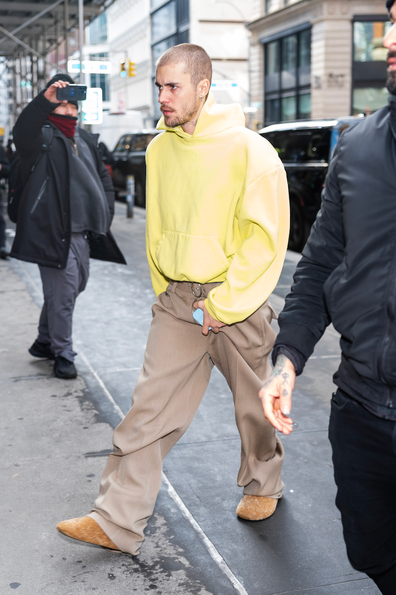 New York, 29 janvier : Justin Bieber est aperçu à Union Square, le 29 janvier 2025 à New York. (Photo : thestewartofny/gc images)