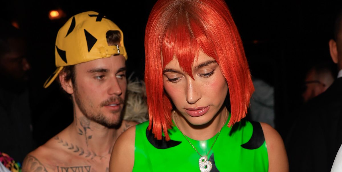 Hailey and Justin Bieber Go as Pebbles and Bamm-Bamm for Halloween Couple’s Costume #JustinBieber