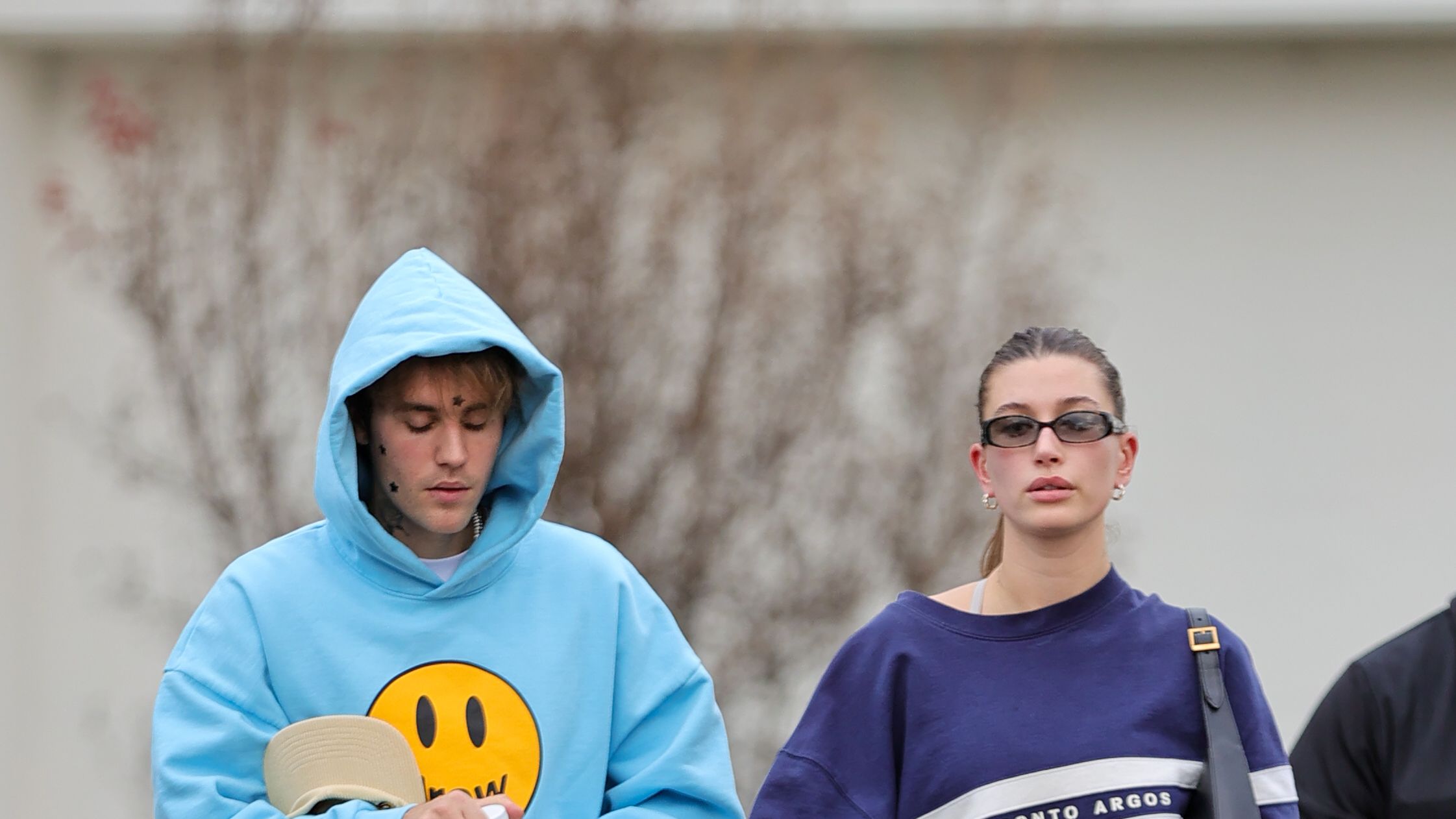 Hailey Bieber Wears Hoodie and No Pants With Justin Bieber
