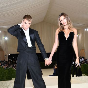 justin bieber and hailey bieber at the 2021 met gala