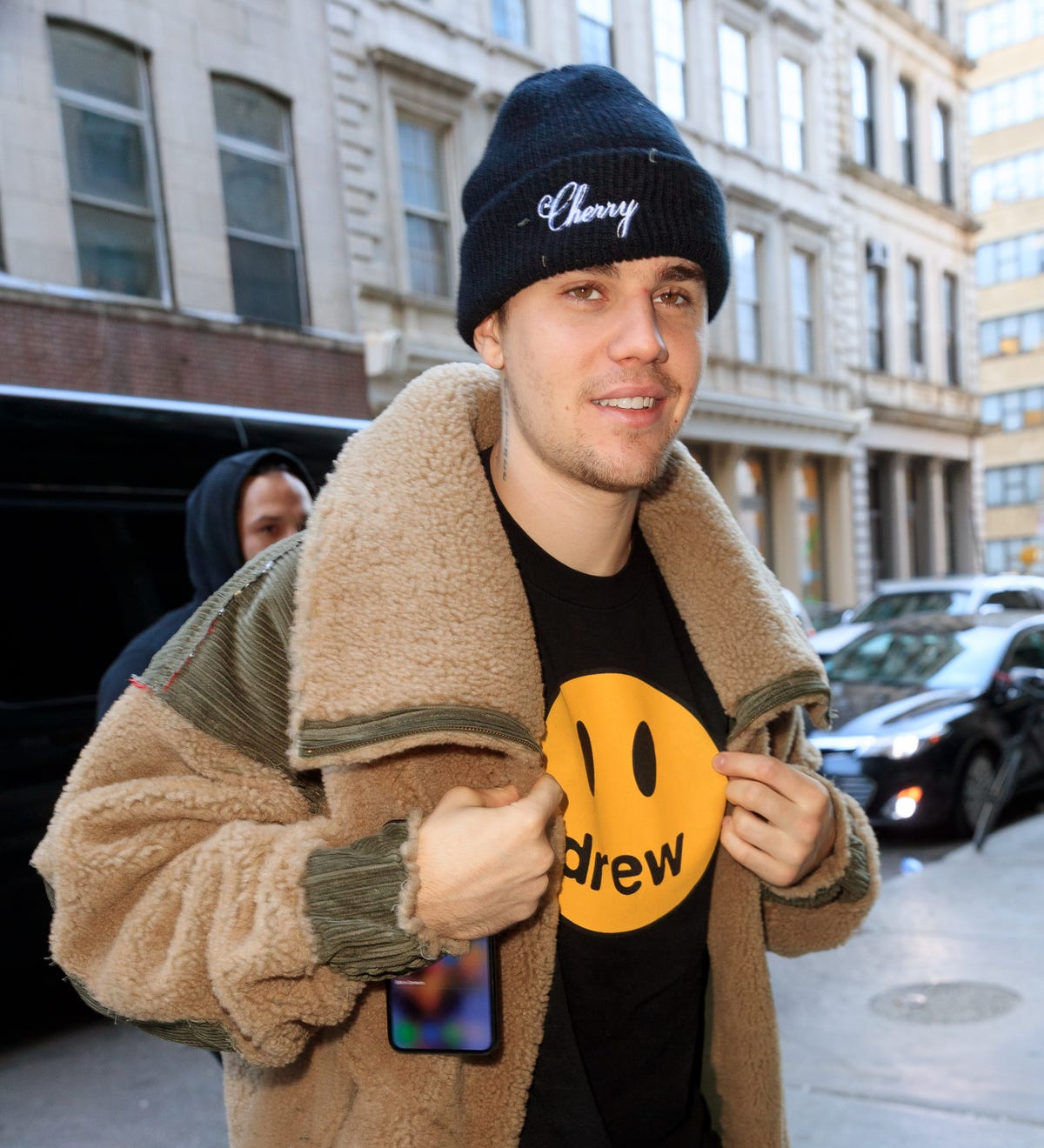 Justin Bieber Hits the Streets to Promote His Drew House Clothing