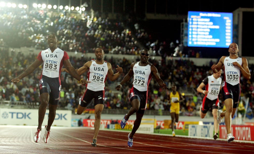 justin gatlin en helsinki 2005